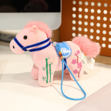 客製化小馬掛件吉祥毛絨馬仔禮品