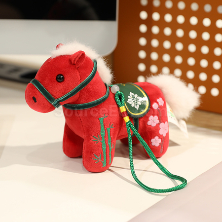 客製化小馬掛件吉祥毛絨馬仔禮品