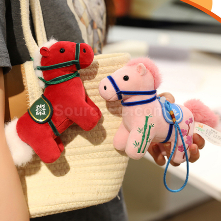 客製化小馬掛件吉祥毛絨馬仔禮品