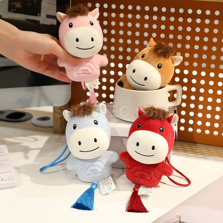 客製化小馬掛件吉祥毛絨馬仔禮品