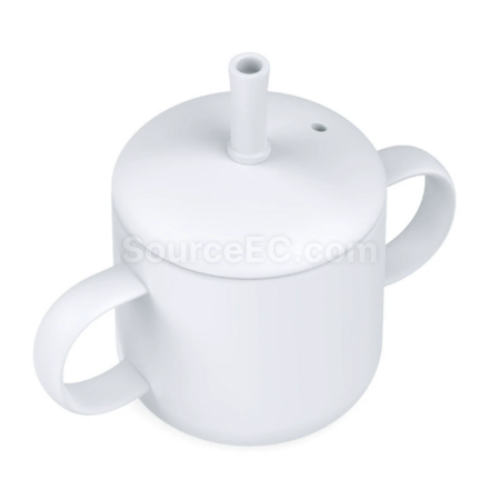 客製化吸管杯帶蓋防燙加厚矽膠杯禮品