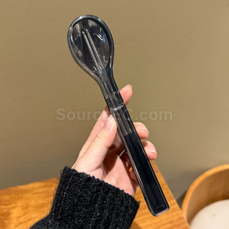客製化不鏽鋼筷子勺子套裝便攜餐具禮品