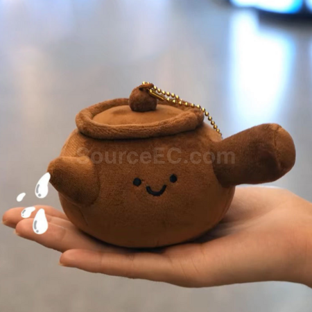 客製化煲治百病茶壺公仔鑰匙扣禮品