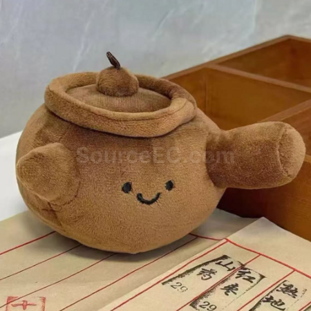 客製化煲治百病茶壺公仔鑰匙扣禮品