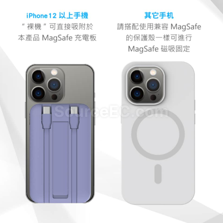 客製化自帶雙線數顯磁吸無線閃充行動電源(雙Type-C，BSMI證書)禮品