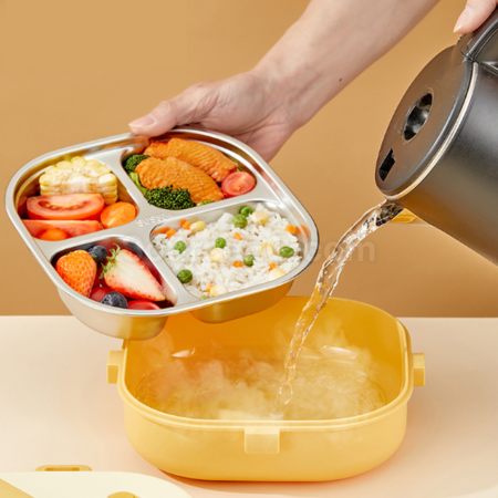 客製化304方形保溫分格餐盒禮品