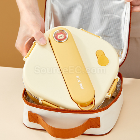 客製化304方形保溫分格餐盒禮品