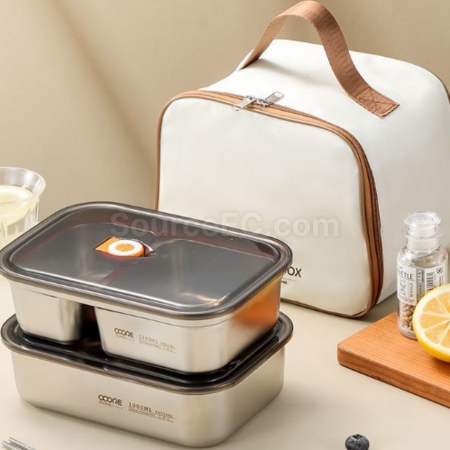 客製化316L不鏽鋼密封餐盒禮品