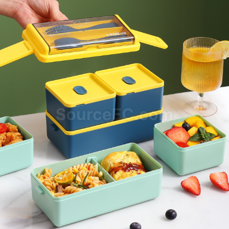 客製化雙層餐盒（帶餐具）禮品