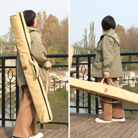 客製化拉鏈帆布魚竿包禮品