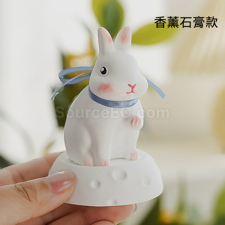 客製化月球兔子香熏蠟燭禮品