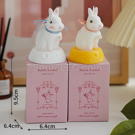 客製化月球兔子香熏蠟燭禮品