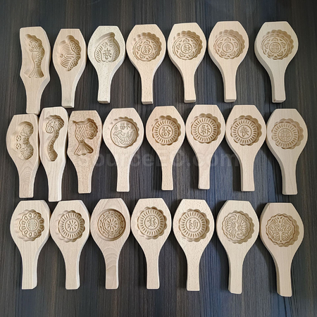 客製化木質月餅模具禮品