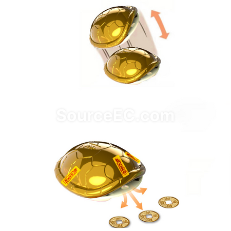 客製化金錢龜減壓玩具/掛件配銅錢禮品