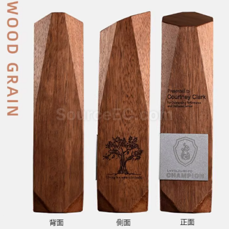 客製化實木獎座禮品
