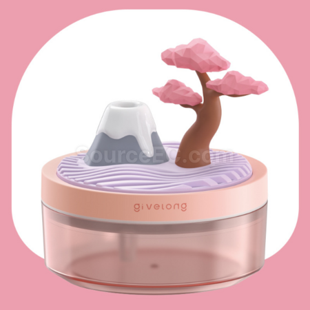 客製化植物盆栽造型加濕器補水儀噴霧器禮品