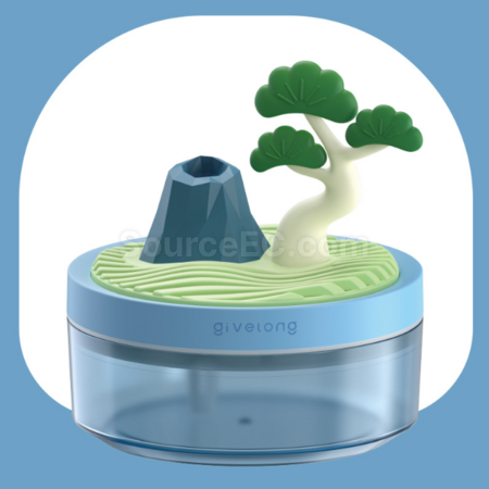客製化植物盆栽造型加濕器補水儀噴霧器禮品