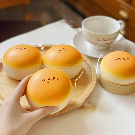 客製化可客製logo乳膠饅頭減壓捏捏樂禮品