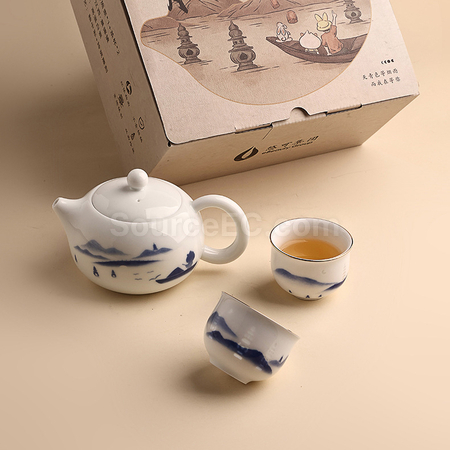 客製化陶瓷玲瓏玲瓏茶具套組禮品