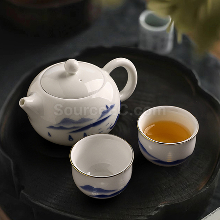 客製化陶瓷玲瓏玲瓏茶具套組禮品