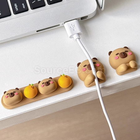 客製化卡皮巴拉數據線理線器禮品