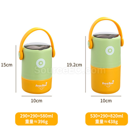 客製化日式雙層密封不銹鋼保食品盒禮品