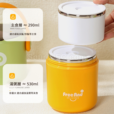 客製化日式雙層密封不銹鋼保食品盒禮品