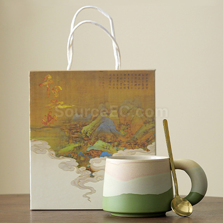 客製化釉畫三彩馬克杯杯禮品