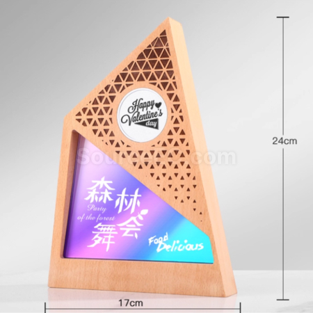 客製化實木水晶創意紀念獎座禮品