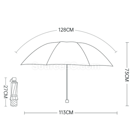 客製化天堂三摺包邊10骨廣告雨傘禮品
