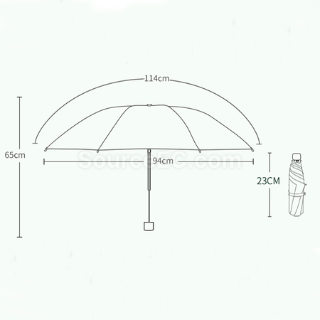 客製化天堂三摺廣告雨傘禮品