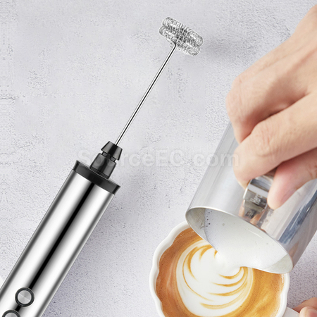 客製化充電三頭手持打奶器禮品