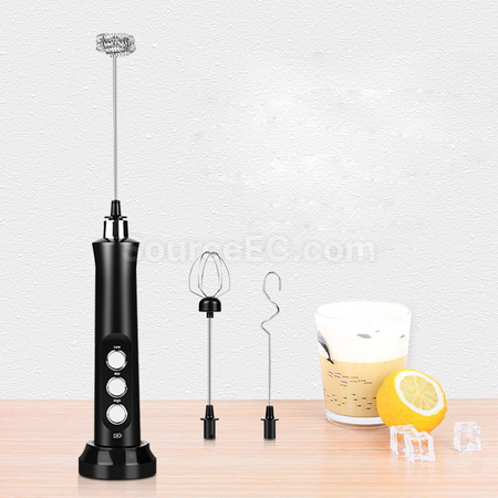 客製化充電三頭手持打奶器禮品