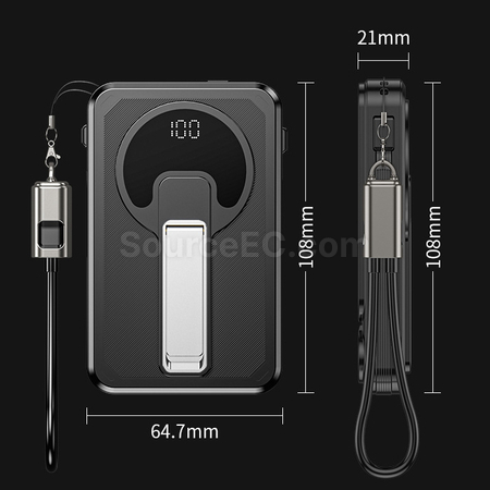 客製化四合一磁吸移動電源禮品
