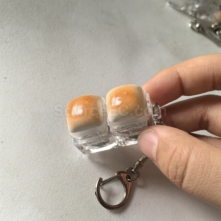 客製化焦糖麵包指尖減壓按鍵禮品