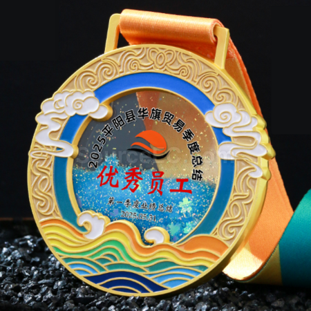 客製化流沙金屬獎牌禮品