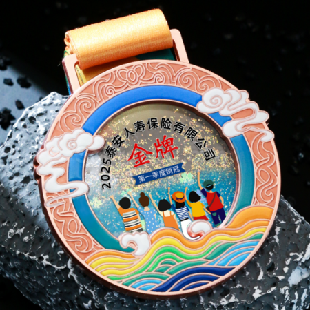 客製化流沙金屬獎牌禮品