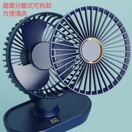 客製化桌面空氣循環渦輪USB數顯小風扇禮品