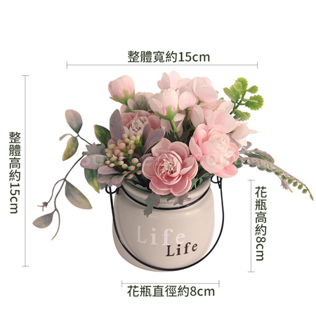 客製化仿真花卉盆栽禮品