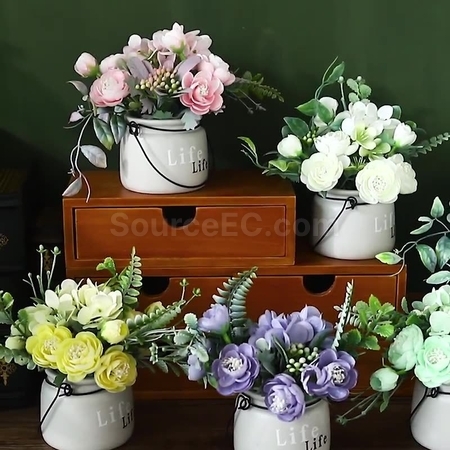 客製化仿真花卉盆栽禮品