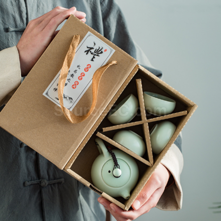 客製化便攜旅行陶瓷茶具套裝禮品