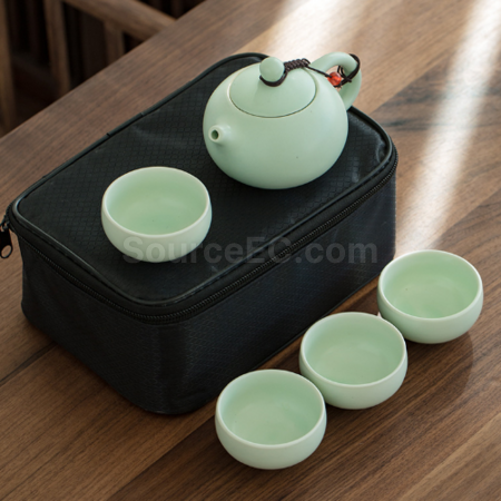 客製化便攜旅行陶瓷茶具套裝禮品