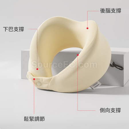 客製化可折疊收納記憶棉頸枕禮品