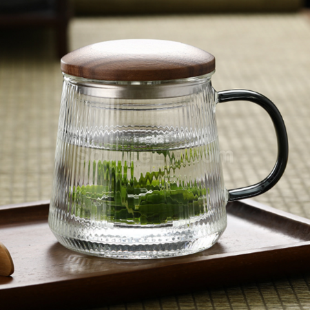 客製化玻璃茶水分離泡茶杯禮品