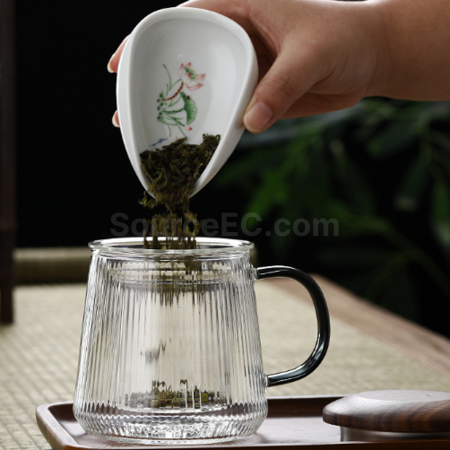 客製化玻璃茶水分離泡茶杯禮品
