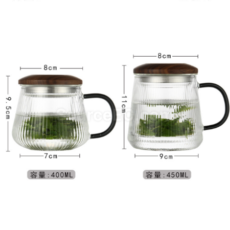 客製化玻璃茶水分離泡茶杯禮品
