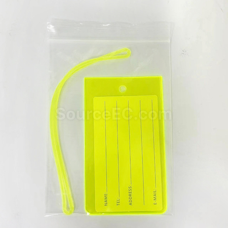 客製化彩色PVC軟膠行李牌禮品
