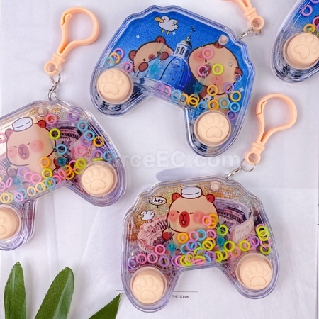 客製化卡皮巴拉套圈減壓遊戲機禮品