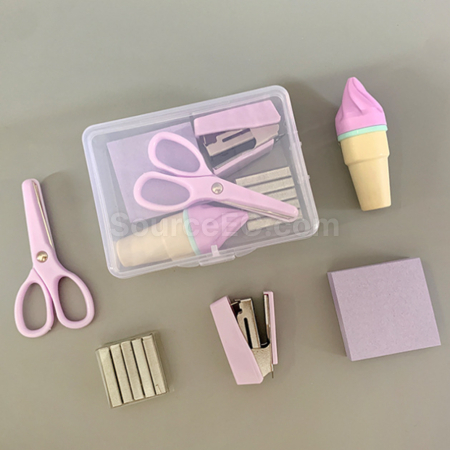 客製化迷你馬卡龍色文具套裝禮品