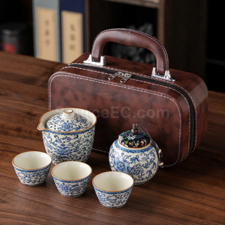 客製化汝窯旅行茶具套裝禮品